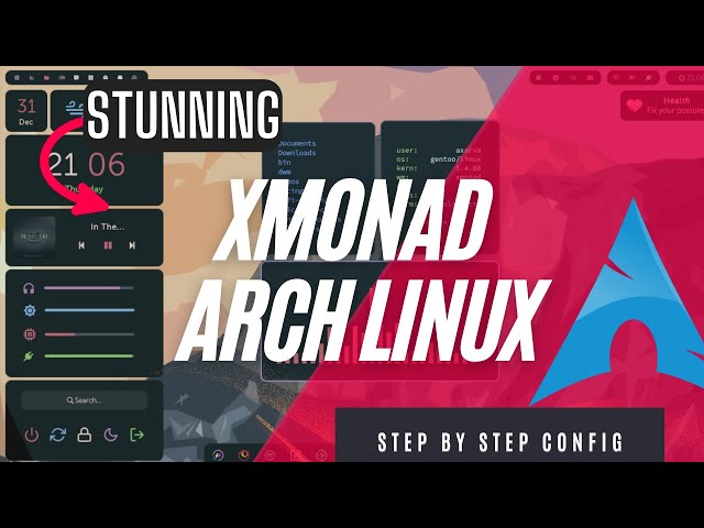 XMonad on Arch Linux (RICE) - Custom Linux Install w/ STUNNING Minimal Desktop