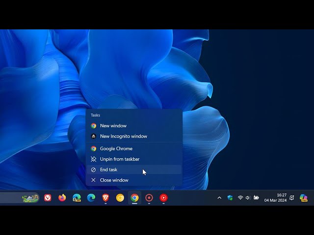 How to End a Task without using Task Manager on Windows 11
