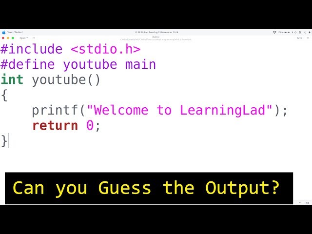 can you Guess the OUTPUT of this C Program?
