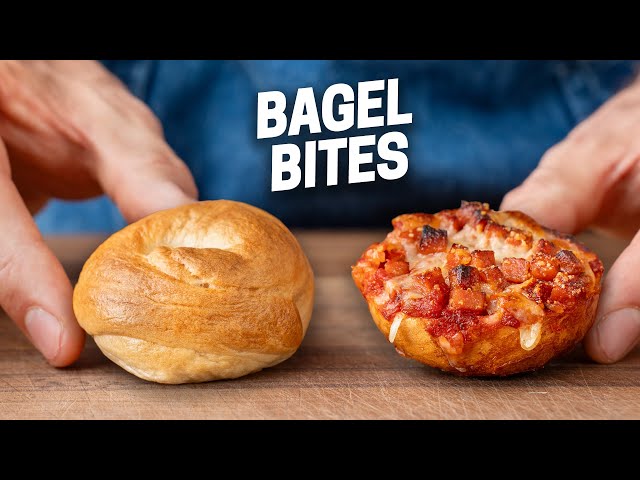 Chef Makes Pizza Bagels From Scratch