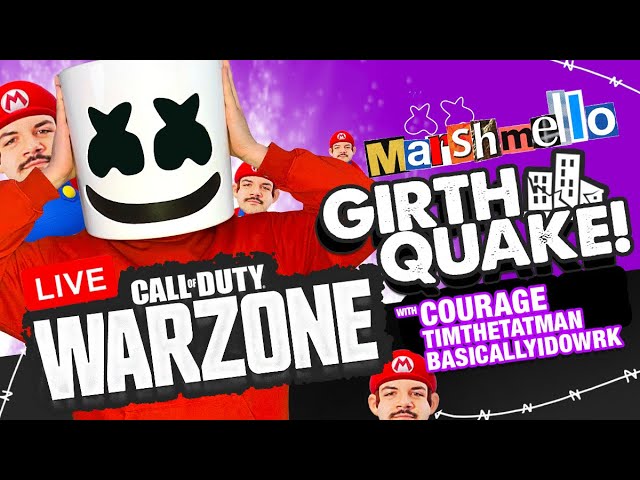 🔴COD Warzone GIRTHQUAKE w/ CourageJD/Alesso/BasicallyIDoWrk - Mello Gaming