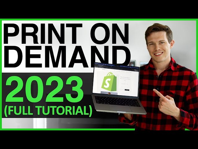 Print On Demand 2023 (Full Tutorial for Beginners) - Shopify, Printful, Facebook...