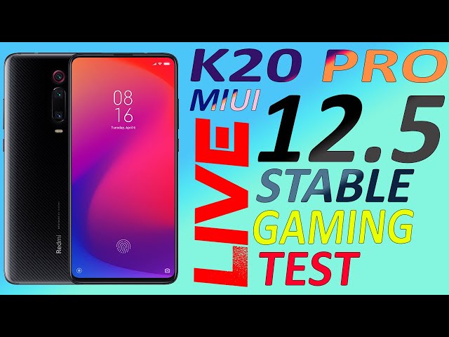 🔴LIVE | 🔥🔥 K20 PRO MIUI 12.5 STABLE CHINA | LIVE FPS & HEAT TEST