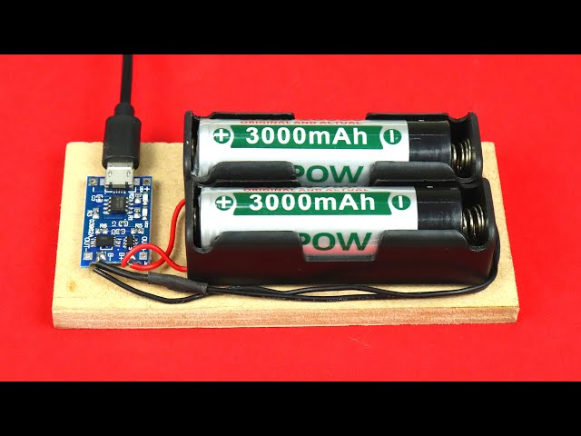 How To Make Lithium-ion Battery Charger | DIY 18650 Laptop Battery Charger | Science Project Ideas