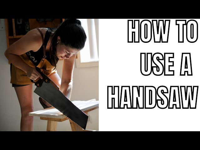 How to Use a Handsaw // Woodworking