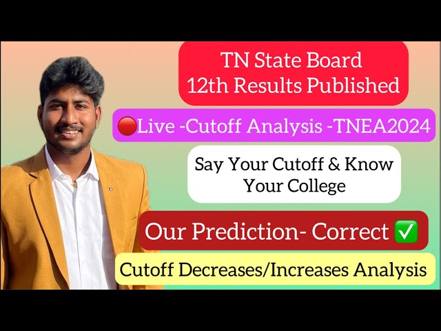 🔴LIVE|12th TN Public Exam Results Published|Live Analysis|Say your Cutoff Know Your College|Dinesh