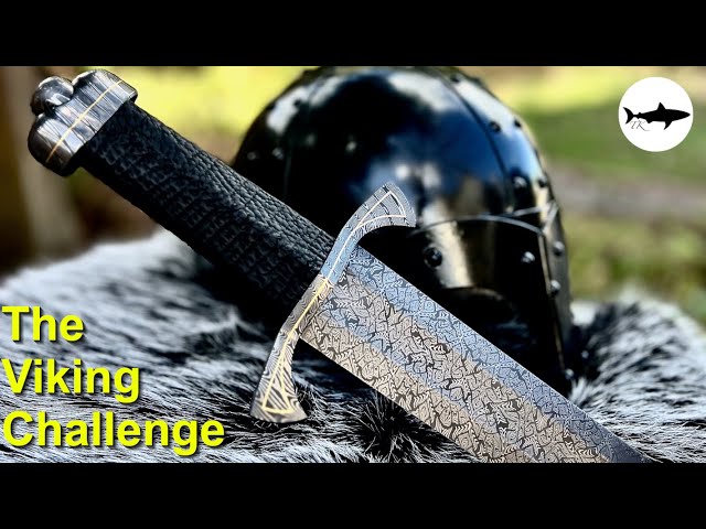 Forging an amazing mosaic damascus Viking sword