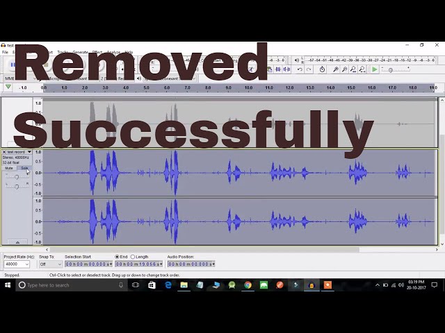 How to remove background noise from audio or video using audacity