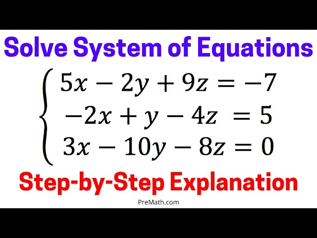 Solve a System of 3 Equations with 3 Variables using Cramer's Rule | Simple and In-Depth Tutorial
