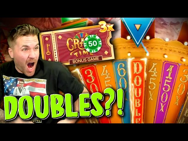 DOUBLES!? Crazy Time BIG WIN on 3x!