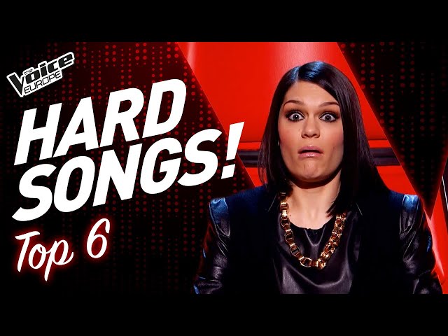 HARDEST SONGS to sing in the Blind Auditions of The Voice! | TOP 6