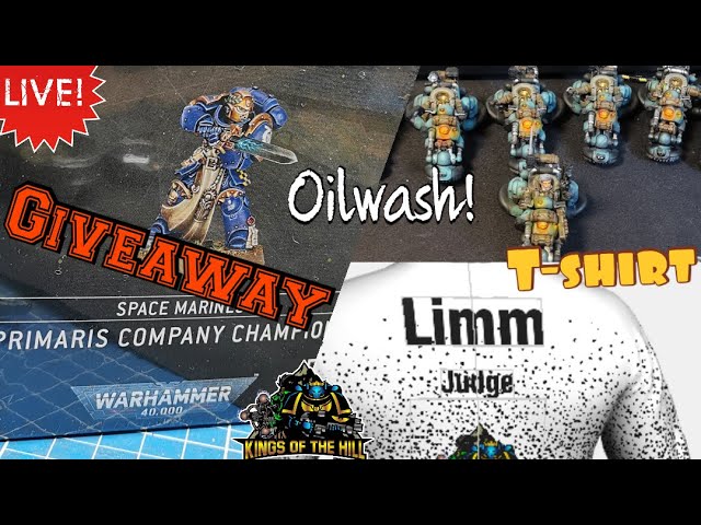 Primaris Company Champion GIVEAWAY - Oilwash! - Judge Shirt Design  -  Alleine Malen: Ist scheiße!