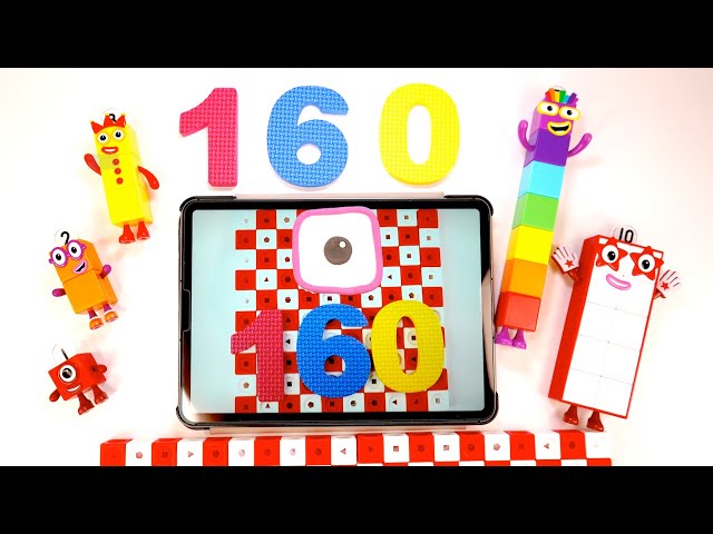 BIGGEST NUMBERS NUMBERBLOCKS 1 to 160 Rainbow Colors Kindergarten Educational Videos Toddlers Learn
