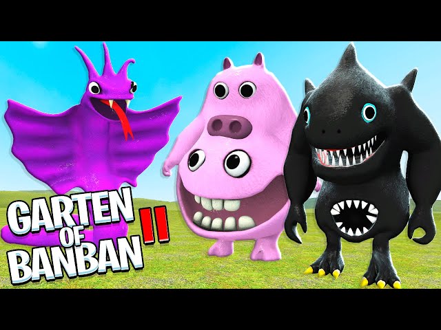 New Garten of Banban 2 Creatures - Sharky Clee, Chef Pigster, Silent Steve + 3 More!