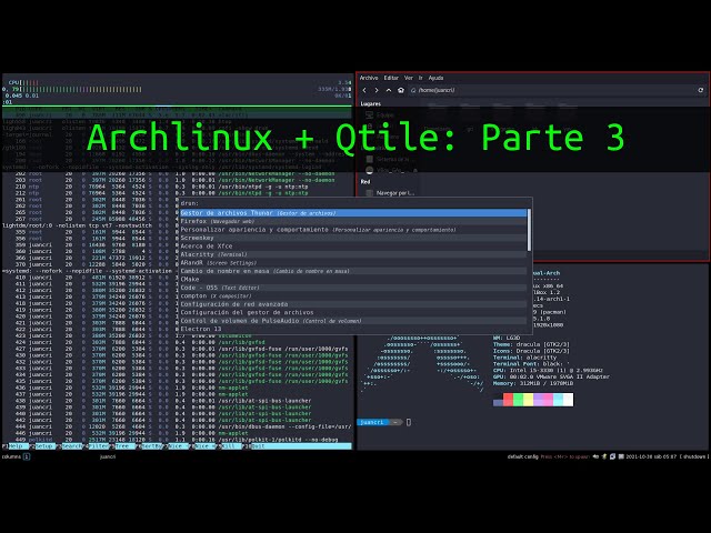 ArchLinux: QTILE parte 3