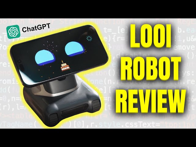 LOOI AI Desktop Robot Full Review! (TURN YOUR PHONE INTO A ROBOT)