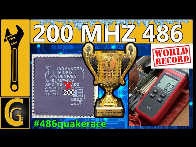 AMD X5-133 OC to 200 MHz & Peltier Cooling / DOS & Windows 98 Benchmarks 3DFX / Worlds Fastest 486