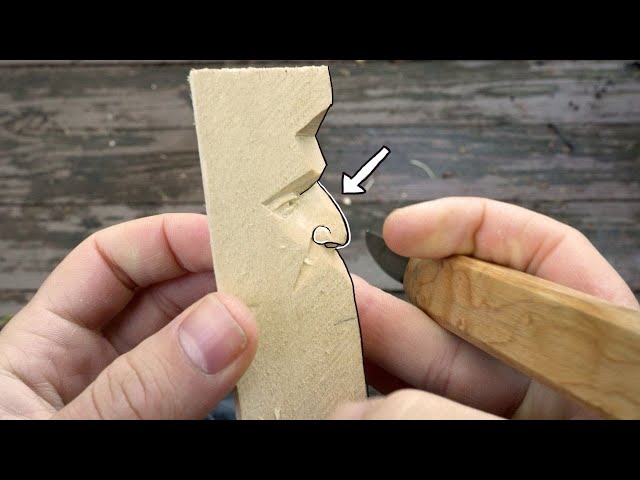 Wood Carving Noses for Beginners- A Guide to Whittling the Nose--Knife Only