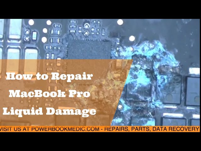 Macbook Pro Liquid Damage Repair on a 2016 Board 820-00281