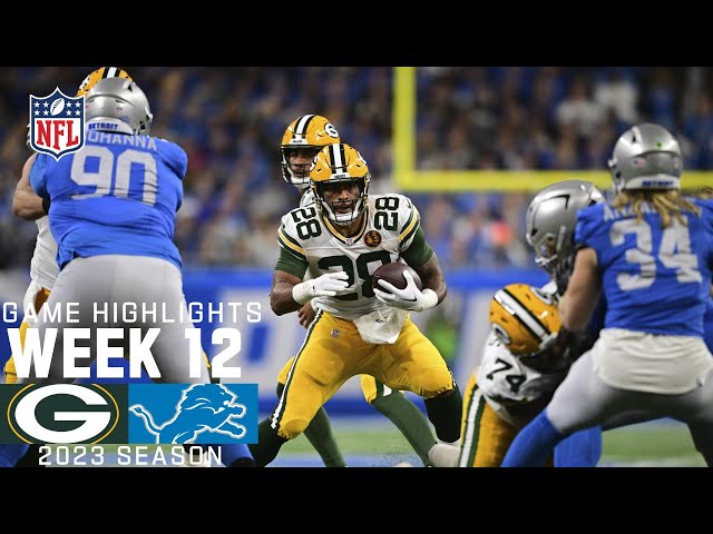 Green Bay Packers vs. Detroit Lions | 2023 Week 12 Game Highlights