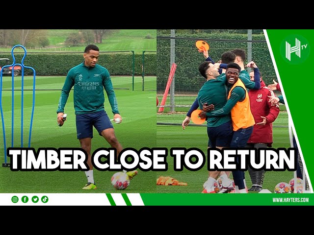Timber CLOSE to return as EVERY Arsenal player trains ahead of the UCL clash against Bayern Munich