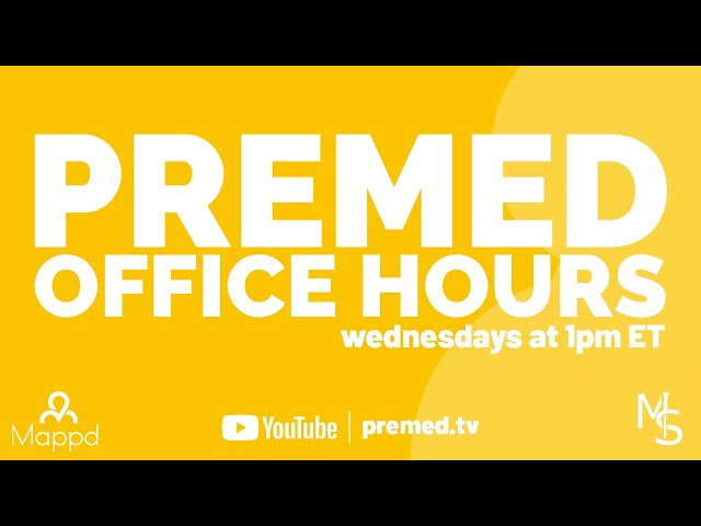 Premed Office Hours Ep 153 | Live Q&A | Premed | Pre-Health (take 2)