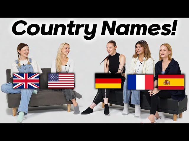 Country Name Differences!! (US, UK, Germany, France, Spain)