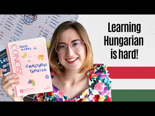 Trying to speak Hungarian - how I learn and notebook tour  🇭🇺