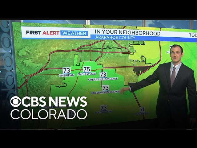 Warm with daily shower chances across Colorado