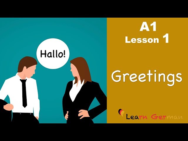 Learn German | Greetings | German for beginners | A1 - Lesson 1