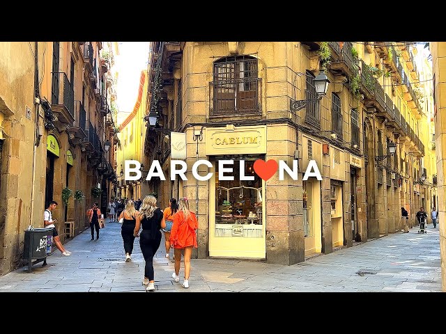 [4K]🇪🇸 Spain Walk, Barcelona : Exploring Gothic Quarter(Barri Gòtic), Lunch at Michelin⭐Caelis. 2022