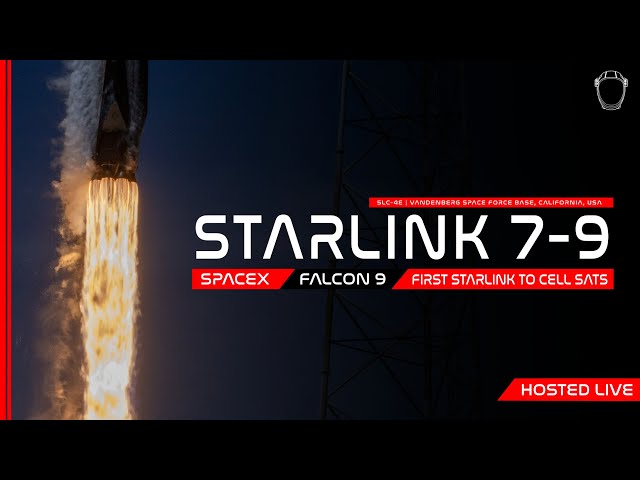 LIVE! SpaceX 1st Starlink To Cell Sat Launch