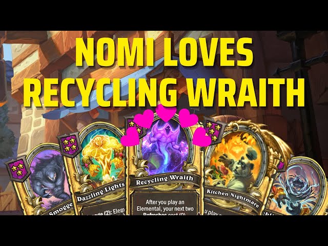 Nomi Loves Recycling Wraith! | Hearthstone Battlegrounds Gameplay | Patch 21.3 | bofur_hs