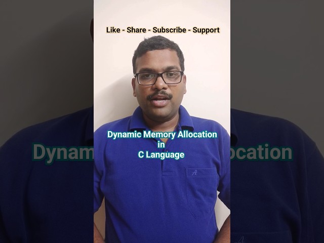 Dynamic Memory Allocation in C Language #cprogramming #education