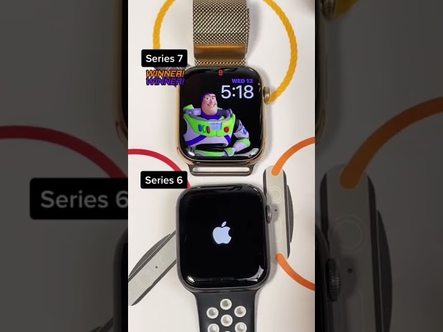 Apple Watch Series 6 vs 7 (speed effect) #watch #apple #series7