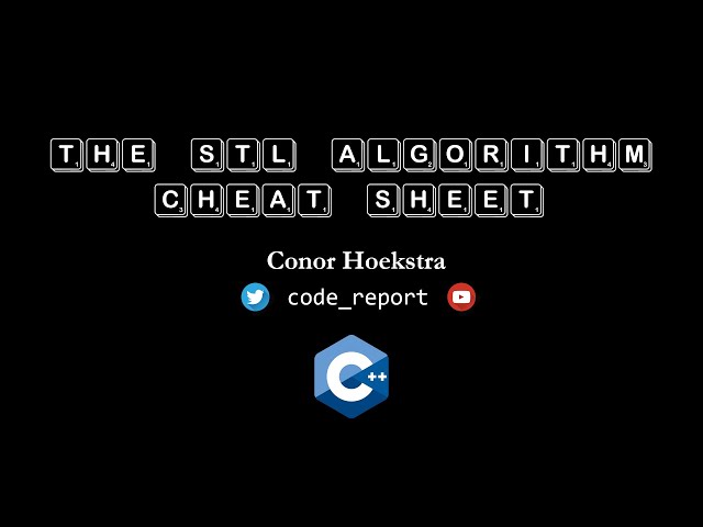 The STL Algorithm Cheat Sheet