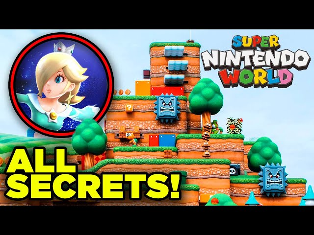 MARIO WORLD: ALL Secrets & Hidden Details from Super Nintendo World!