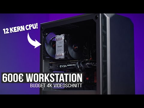 Der BESTE budget 4k Videoschnitt PC - 600€ Workstation PC Build
