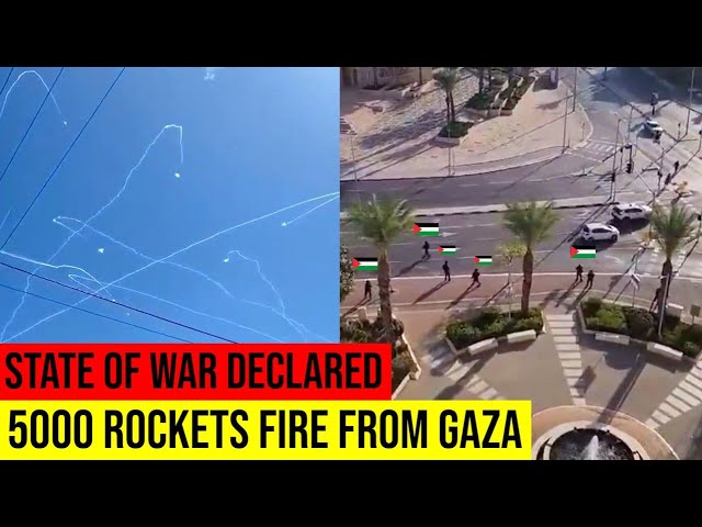 Israel Declares WAR! As Gaza Fires 5000 Rockets at Israel.