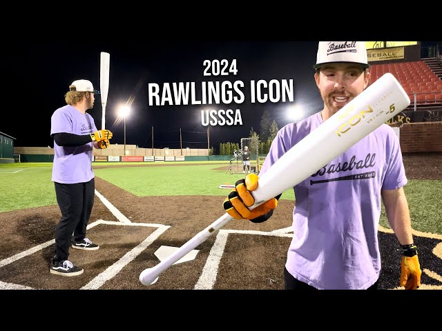 Hitting with the 2024 RAWLINGS ICON | USSSA Baseball Bat Review