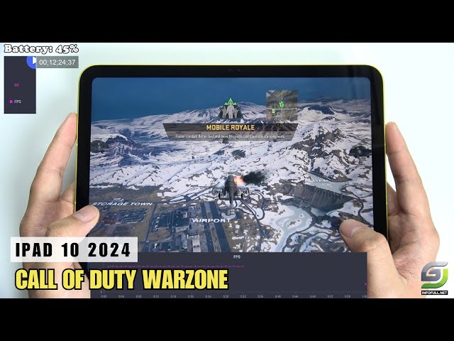iPad 10 test game Call of Duty Warzone Mobile | Apple A14 Bionic
