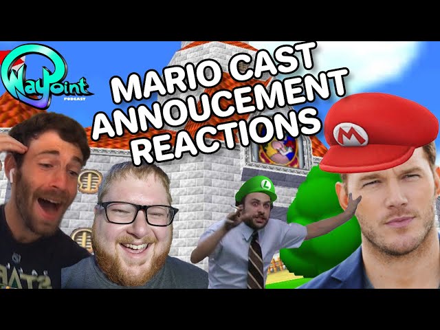 Waypoint Podcast Reacts to the Mario Movie Cast Announcement #Shorts