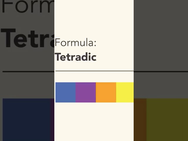Color Theory: Tetradic Color Scheme #Shorts
