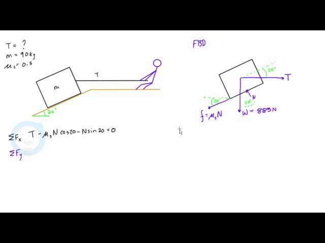 Friction example problem #2