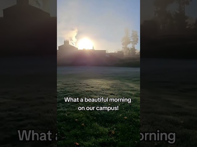 🍂 Beautiful Foggy Morning (Puyallup Campus)