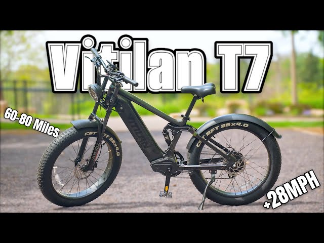 Affordable 28 MPH, Dual Suspension E-Bike - Vitilan T7 E-Bike Review