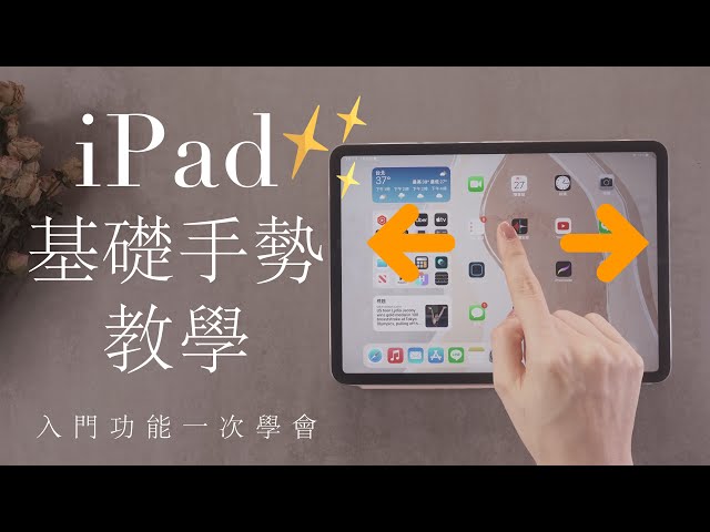 (Chinese) iPad Gestures you need to know🙌iPad Pro Undo Redo Multitasking app switcher dock