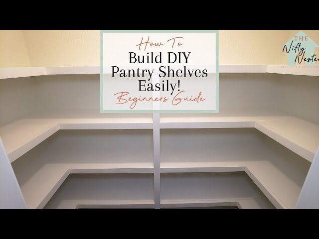 How To Build Easy DIY Pantry Shelves | Small Pantry Makeover On A Budget EP.1