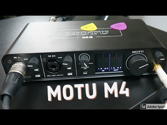 MOTU M4 Unbox and Workout