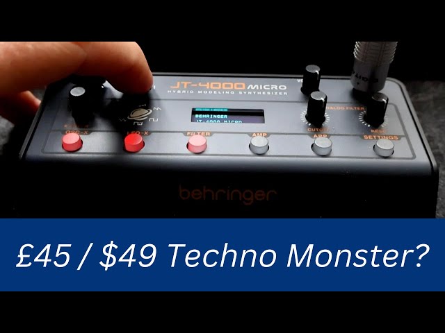 Behringer JT-4000 Micro - Any Good For Techno?